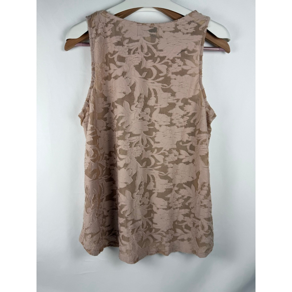 NWOT Women's Nordstrom Rack Lace Tank Top Tan XL $5 w/$25 purchase - Picture 4 of 7